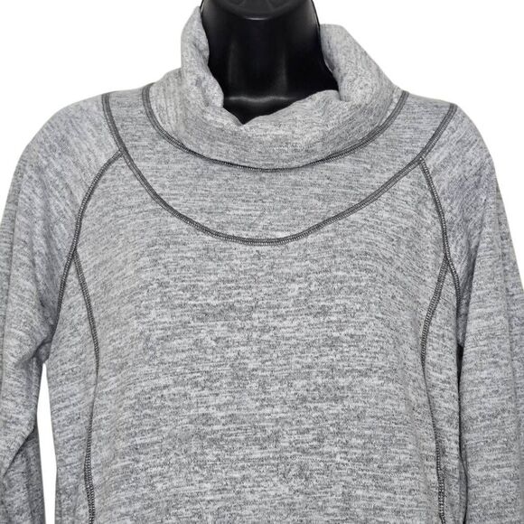 Kuhl Lea Sweater Size Medium Pullover Gray Funnel Neck - Picture 2 of 7